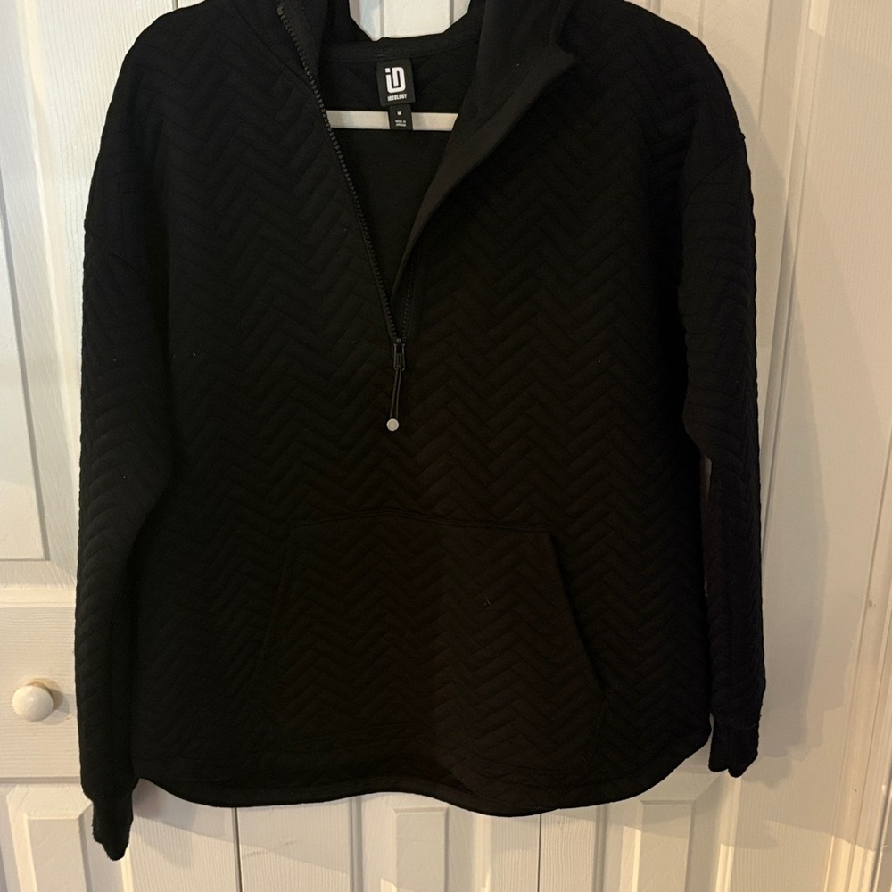 Ideology Black Quilted Sweatshirt